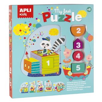 Puzzle de 5 pièces Apli Kids Mon premier puzzle et ses formes en bois