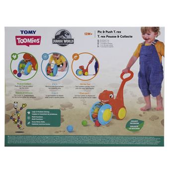 Jouet à pousser Tomy T-Rex Pousse et Collecte