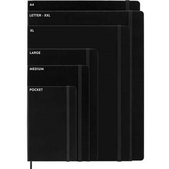 Agenda scolaire Moleskine 2022 2023 Semainier grand format Souple Noir