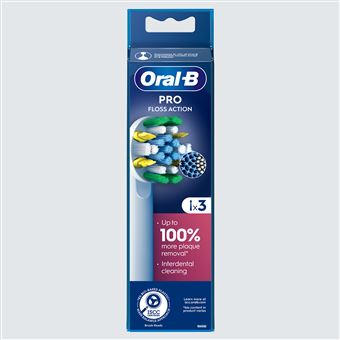 Pack de 3 brossettes pour brosse à dents Oral-B Pro Floss Action