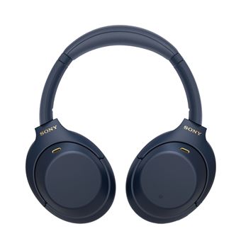 Étui De Protection Rigide EVA+Nylon Pour Casque Sony WH-1000XM6/XM5/XM4/XM3 - Imperméable, Poignée, Fermeture Bidirectionnelle - Bleu Foncé - 3