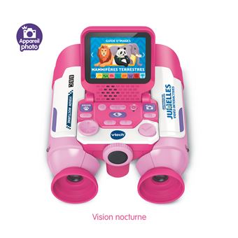 VTech Genius XL Jumelles Vidéo Interactives - Jumelles Enfant 10x Grossissement, Vision Nocturne, Photos/Vidéos BBC, Écran Couleur, Jouet Scientifique Éducatif Dès 5 Ans Français