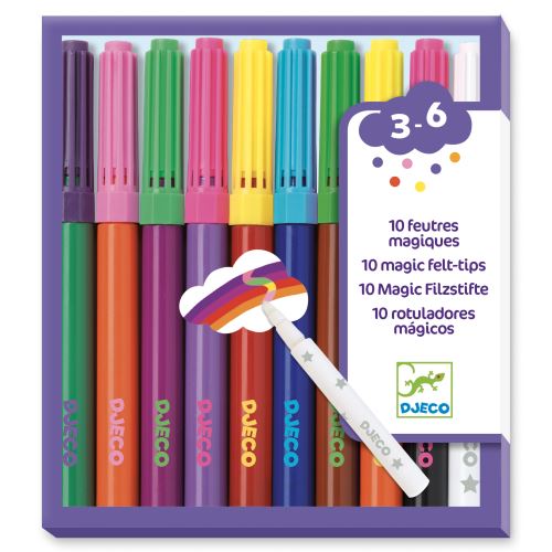 10 feutres magiques Rouge Djeco
