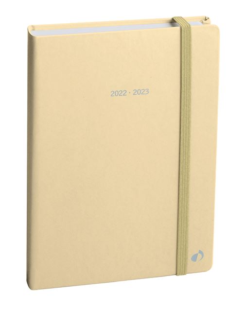 Agenda scolaire Quo Vadis 2022 2023 Eurotext élastique Pastel Jaune
