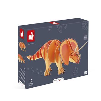 Puzzle 3D Janod Dino Le Tricératops 32 pièces