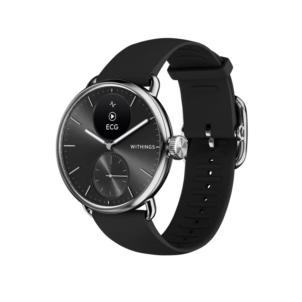 WITHINGS SCANWATCH HYBRID 38 mm cassa in acciaio inox - argento con