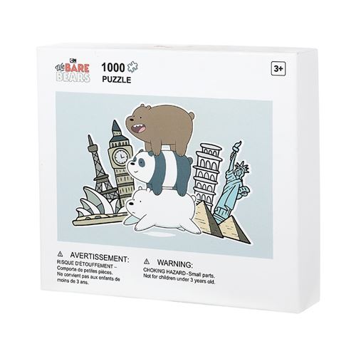 Puzzle 1000 pièces Miniso Lieux d'intérêt We Bare Bears