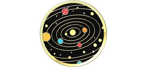 Support téléphone Popsockets Grip Enamel Système solaire