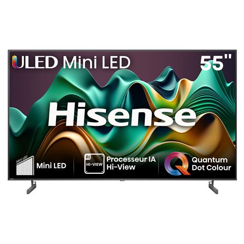 TV Mini Led Hisense 55U6NQ 139 cm 4K 2024 Gris anthracite