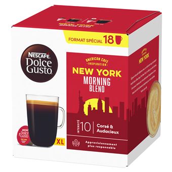 Pack de 18 capsules café Nescafé Dolce Gusto Grande New York