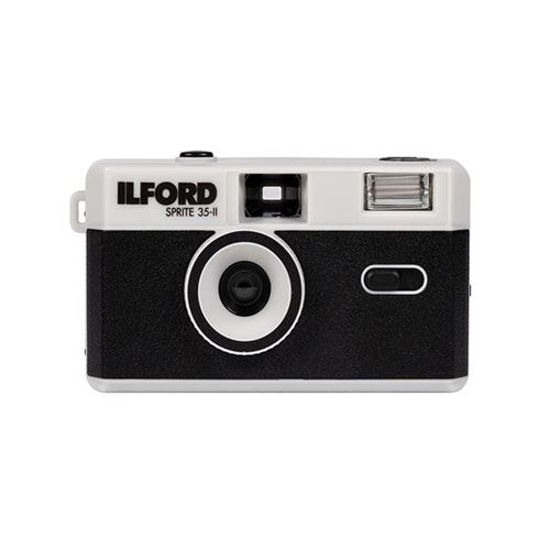 Appareil photo argentique compact 24x36 Ilford Sprite II Silver/noir - Réutilisable
