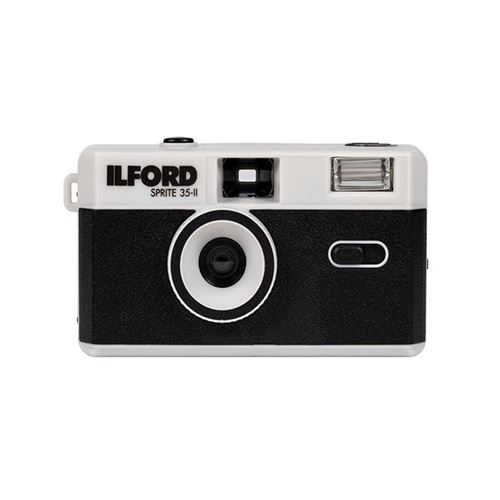 Ilford Sprite II 24x36 compacte analoge camera zilver/zwart - Herbruikbaar