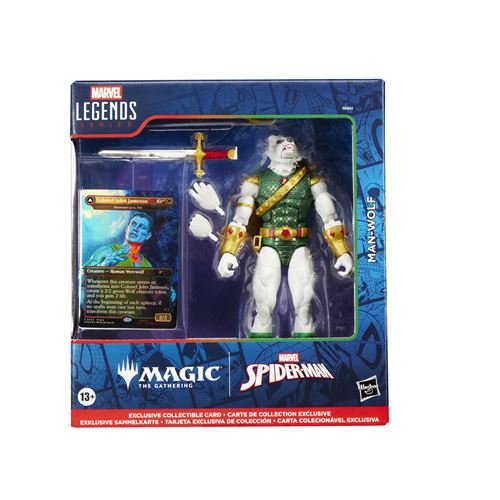 Hasbro Marvel Legends Spider-Man x Magic: The Gathering Man Wolf 6 Action Figure & Trading Card - Image 4