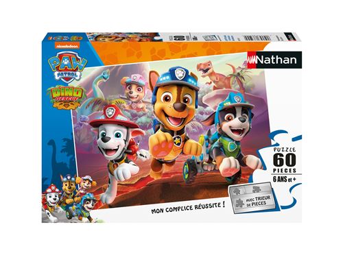 Puzzle enfant Nathan Pat Patrouille à la rescousse 60 pièces - Nathan