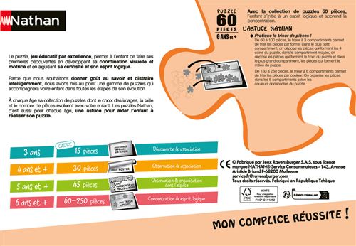 Puzzle enfant Nathan Pat Patrouille à la rescousse 60 pièces