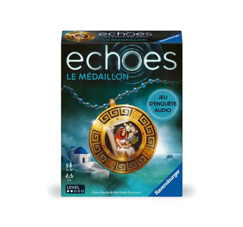 Jeu D'Enquête Ravensburger Echoes Le Médaillon – Audio Coopératif, 1 À 4 Joueurs, 14 Ans Et Plus