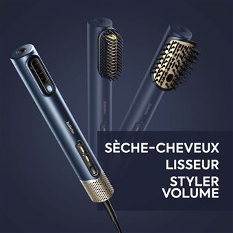 Brosse coiffante BaByliss Air Wand AS6550E 1600 W Bleu Achat prix fnac