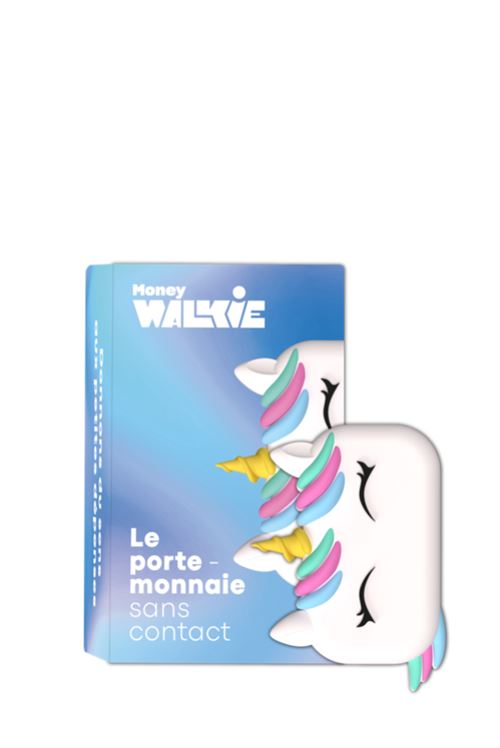 Terminal de paiement Money Walkie Licorne Blanc, Jaune, Bleu, Rose et Vert - Money Walkie