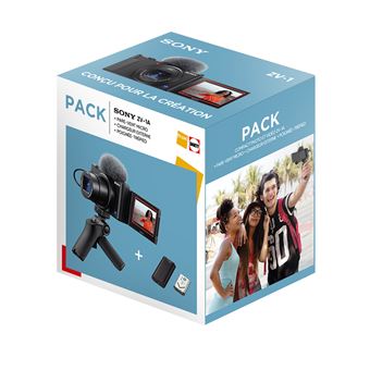 Sony ZV-1 セット Pack Appareil photo compact pour Vlogging Sony ZV-1 Noir + Poignée