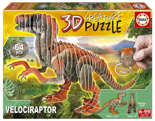 Puzzle Velociraptor 3d Creature