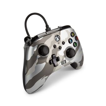 Manette filaire améliorée PowerA pour Xbox Séries X/S Camouflage Métallique