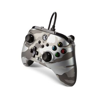 Manette filaire améliorée PowerA pour Xbox Séries X/S Camouflage Métallique