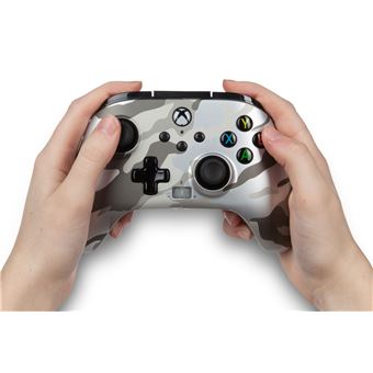 Manette filaire améliorée PowerA pour Xbox Séries X/S Camouflage Métallique