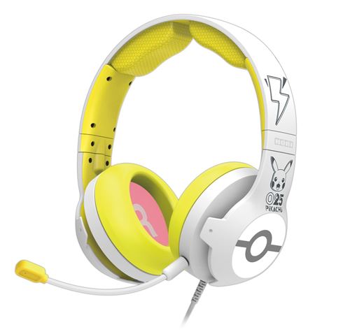 Casque Gaming filaire pour Nintendo Switch Hori Pokemon Pop Jaune