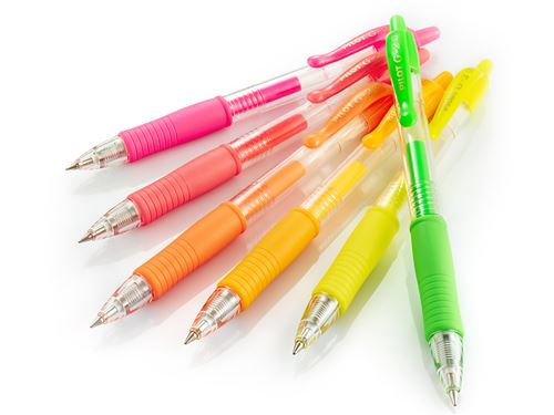 PILOT Stylo &agrave; encre gel G2 07 fluo jaune fluo