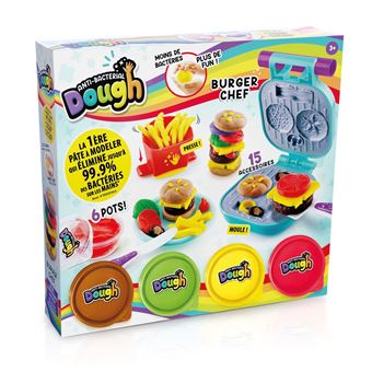 Kit créatif Antibacterial Dough Burger Chef Pâte à modeler Antibactérienne