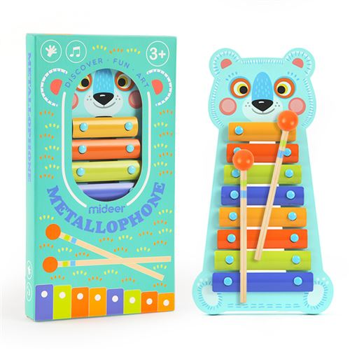 Xylophone métallique Mideer Ourson