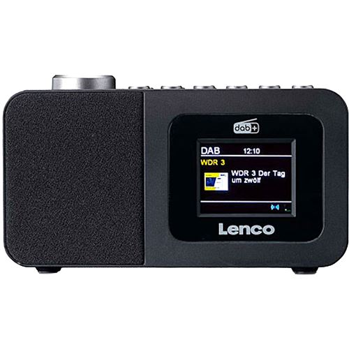 Lenco Noir Radio-Réveil Bluetooth/Dab+/Fm Modèle Cr-625 Avec Écran Lcd Et Antenne