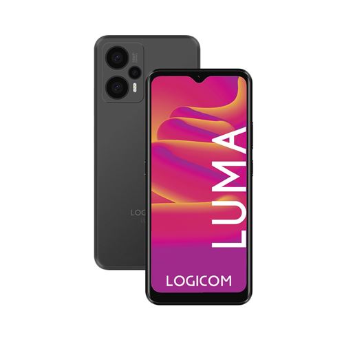 Smartphone Logicom Luma 6.82 Double nano SIM 128 Go Noir