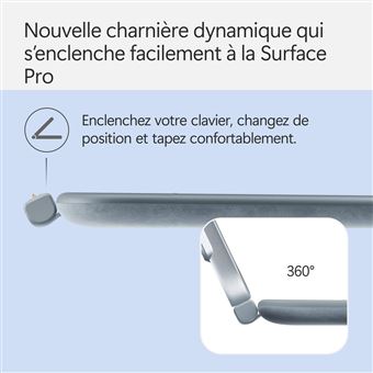 Clavier signature avec stylet fin Slim pour Surface Pro X (D'occasion