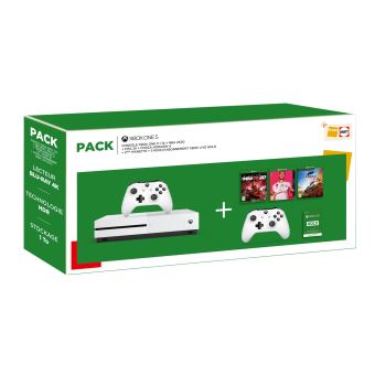 Pack Fnac Xbox One S + NBA 2K20 + Fifa 20 + Forza Horizon 4 + 2ème manette + 3 mois d'abonnement Xbox Live Gold - 1