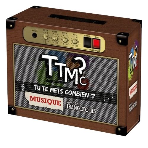 Jeu d'ambiance Pixie games Tu Te Mets Combien? Edition Musique avec Les Francofolies