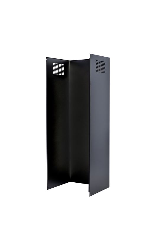 Extension de chemin�e (partie haute) 96cm en inox noir - 2