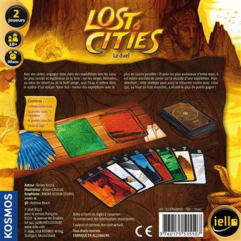 Jeu de stratégie Iello Lost Cities Le Duel