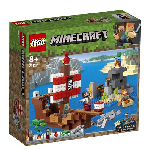 LEGO® Minecraft™ 21152 L'aventure du bateau pirate État correct - LEGO Minecraft reconditionné disponible sur Fnac