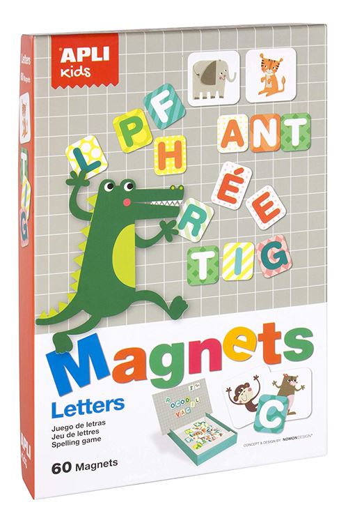 Set de 60 magnets Apli Kids Lettres