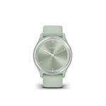 Montre connectée Garmin Vivomove Sport Argent avec bracelet Vert d'eau