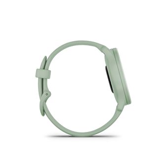 Montre connectée Garmin Vivomove Sport Argent avec bracelet Vert d'eau