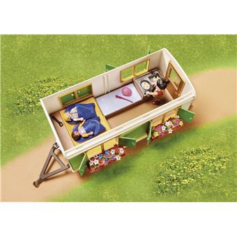 Playmobil Country 70510 Box de poneys et roulotte