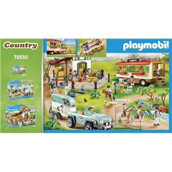 Playmobil Country 70510 Box de poneys et roulotte