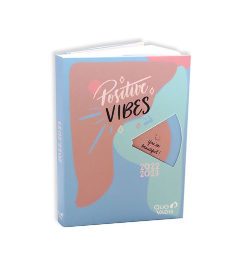 Agenda scolaire Quo Vadis 2022 2023 Eurotext Positive Vibes
