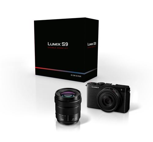 Pack Appareil photo hybride Panasonic Lumix S9 Noir + 20-60mm f/3.5-22 + 26mm