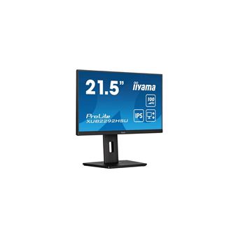 iiyama ProLite XUB2292HSU-B6 - Écran LED - 22" (21.5" visualisable) - 1920 x 1080 Full HD (1080p) @ 100 Hz - IPS - 250 cd/m² - 1000:1 - 0.4 ms - HDMI, DisplayPort - haut-parleurs - noir mat - 1