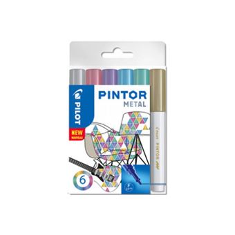 Feutre Pilot pintor poch 6 metallique fin