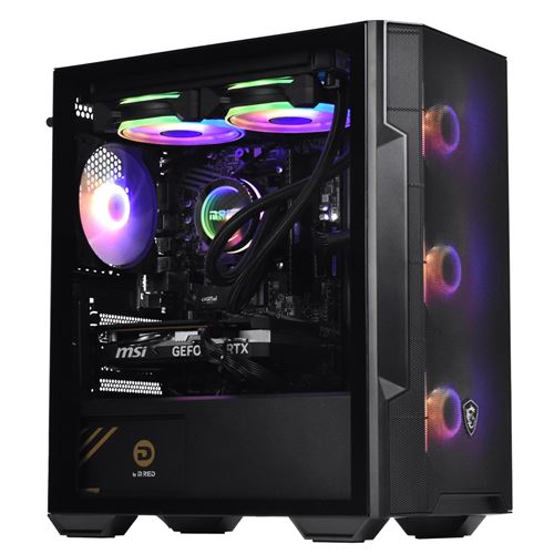 PC Gaming Mred AMD Ryzen 7 16 Go RAM 1 To SSD Nvidia GeForce RTX 4060 Noir