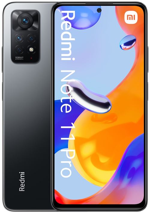 Smartphone Xiaomi Redmi Note 11 Pro 6,67" Double SIM 128 Go Gris graphite